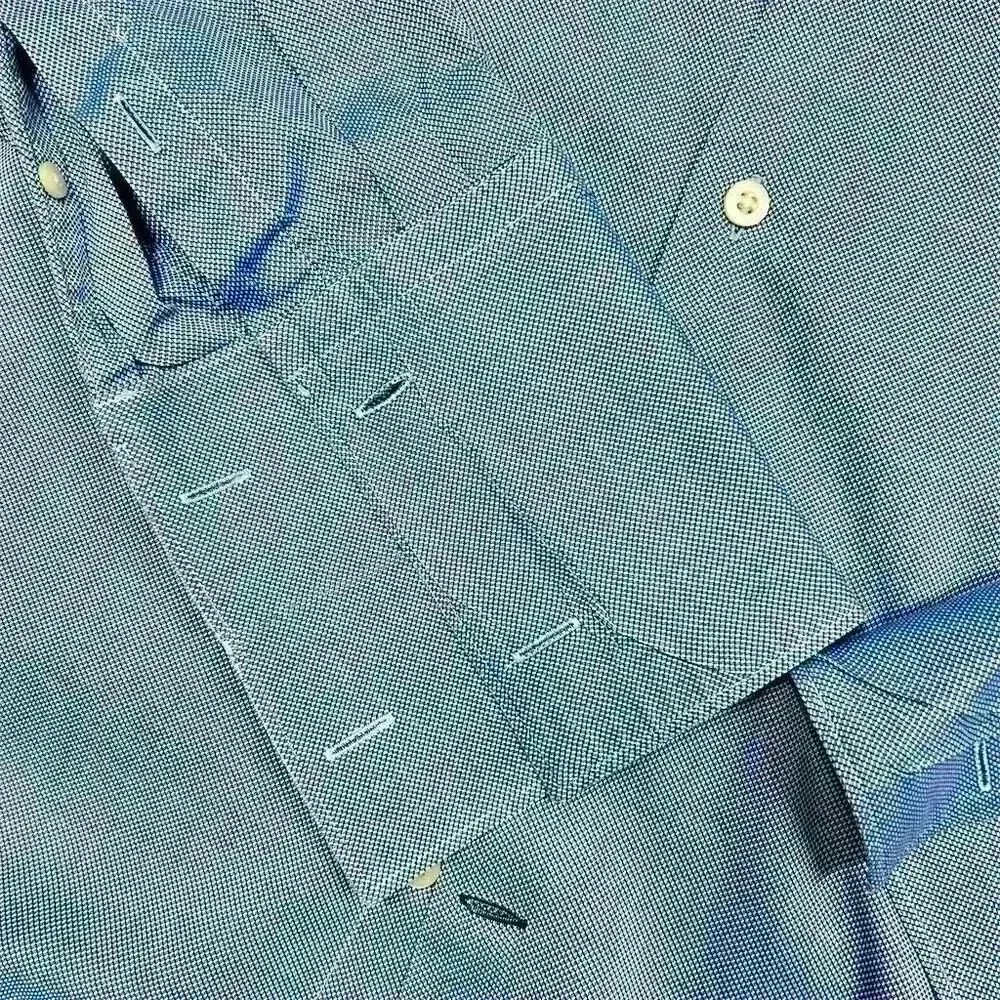 Banana Republic Men's Blue Egyptian Cotton French Cuff Dress Shirt Size S